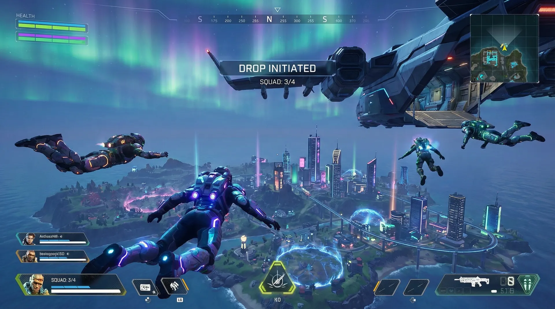 大逃杀游戏空降瞬间 - 乐竞体育 精彩操作